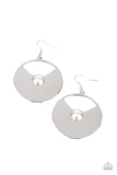 Record-Breaking Brilliance - White Earring