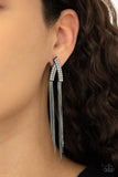 It Takes Two To TASSEL - Black Post Earring