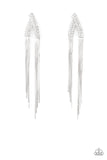 It Takes Two To TASSEL - White Post Earring