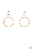 Prismatic Perfection - Gold Post Earring