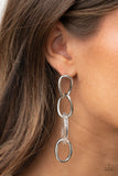 Talk In Circles - White Post Earring