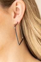 Material Girl Magic - Black Hoop Earring