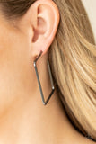 Material Girl Magic - Black Hoop Earring