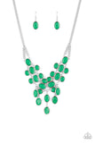 Serene Gleam - Green Necklace