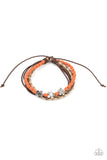 Raffia Remix - Orange Bracelet