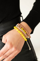 Down HOMESPUN - Yellow Bracelet