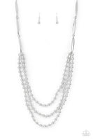 Beaded Beacon - Silver Necklace