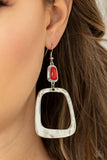 Material Girl Mod - Red Earring