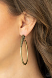 Fully Loaded - Brass Hoop Earring