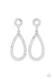 Regal Revival - White Post Earring