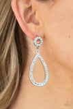 Regal Revival - White Post Earring