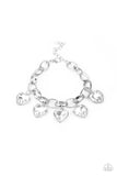 Candy Heart Charmer - White Bracelet