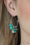 Gorgeously Grounding - Blue Hoop Earring