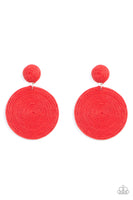 Circulate The Room - Red Post Earring