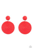 Circulate The Room - Red Post Earring