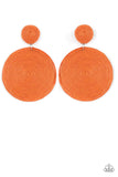 Circulate The Room - Orange Post Earring