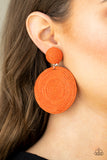 Circulate The Room - Orange Post Earring