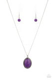Tranquil Talisman - Purple Necklace