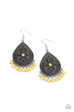 Blossoming Teardrops - Yellow Earring