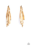 Pursuing The Plumes - Gold Post Earring