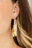 Pursuing The Plumes - Gold Post Earring