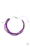 All Beaded Up - Purple Bracelet