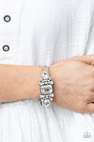 Call Me Old-Fashioned - White Bracelet