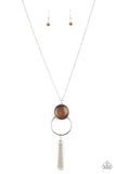 Nice To GLOW You - Brown Necklace