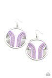 Delightfully Deco - Purple Earring