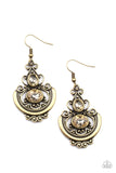 Unlimited Vacation - Brass Earring