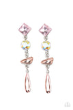 Rock Candy Elegance - Pink Post Earring