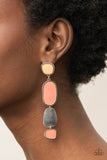 All Out Allure - Orange Post Earring