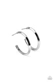 On The Brink - Black Hoop Earring