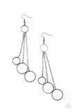 Demurely Dazzling - Black Earring