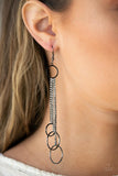 Demurely Dazzling - Black Earring