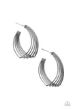 Industrial Illusion - Black Hoop Earring