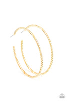 Resist The Twist - Gold Hoop Earring