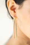 Resist The Twist - Gold Hoop Earring