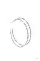 Resist The Twist - Silver Hoop Earring