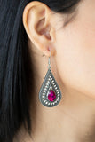 Metro Masquerade - Pink Earring