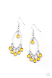 Glassy Grotto - Yellow Earring