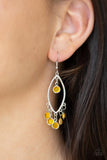 Glassy Grotto - Yellow Earring