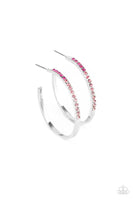 Somewhere Over the OMBRE - Pink Hoop Earring