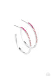 Somewhere Over the OMBRE - Pink Hoop Earring