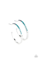 Somewhere Over the OMBRE - Blue Hoop Earring