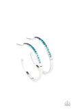 Somewhere Over the OMBRE - Blue Hoop Earring