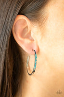 Somewhere Over the OMBRE - Blue Hoop Earring