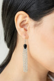 Drop-Dead Dainty - Black Earring