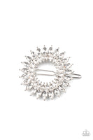 Flauntable Fireworks - White Hair Clip