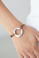 Choose Happy - Brown Bracelet